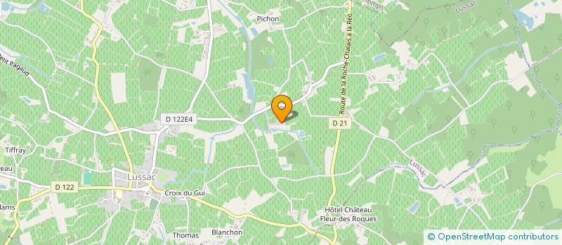 localisation de l'entreprise LMNP N GUYEN ROUXEL à LUSSAC