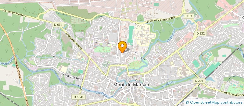 localisation de l'entreprise LMNP NANCEAU  MONT-DE-MARSAN