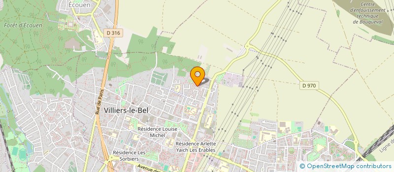 localisation de l'entreprise LMNP NGOMSI  VILLIERS LE BEL