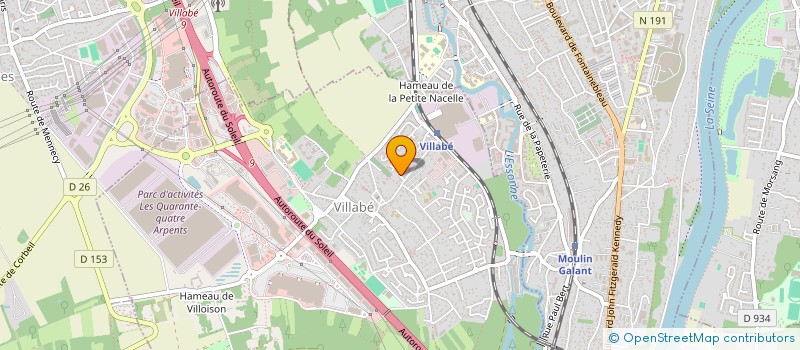 localisation de l'entreprise LMNP NOGUEIRA  VILLABE