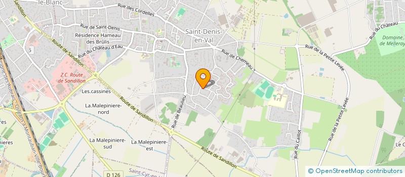 localisation de l'entreprise LMNP OLIVIER à SAINT-DENIS-EN-VAL