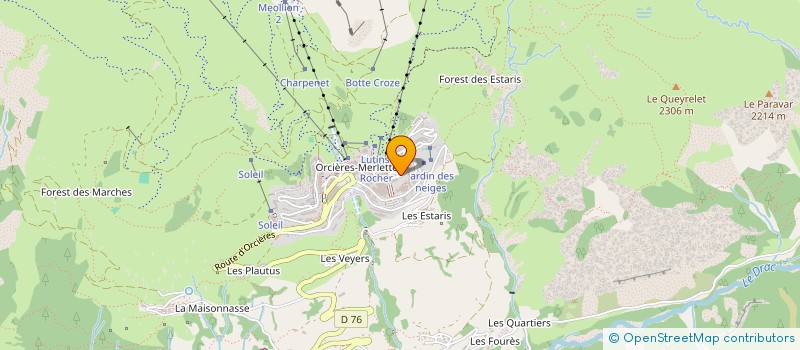 localisation de l'entreprise LMNP ORCIERES  ORCIERES