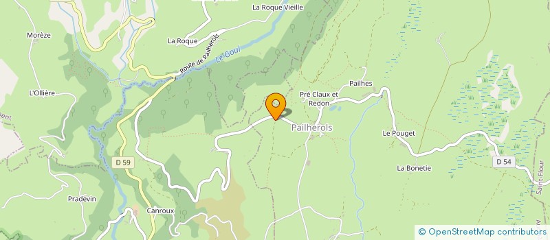 localisation de l'entreprise LMNP PAILHEROLS à PAILHEROLS