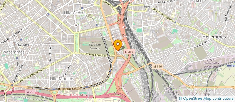 localisation de l'entreprise LMNP PASART-TENNICH à LILLE