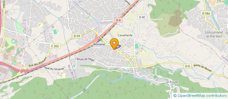 localisation de l'entreprise LMNP PAUL CEZANNE  SIMIANE-COLLONGUE