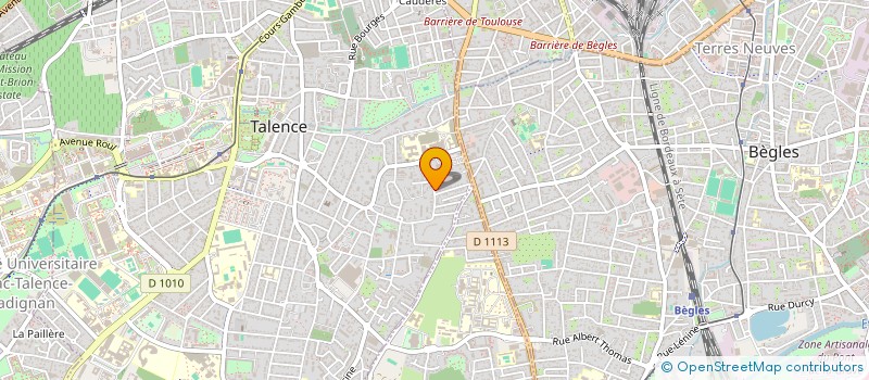 localisation de l'entreprise LMNP PEREIRA ET MARTINEAU  TALENCE