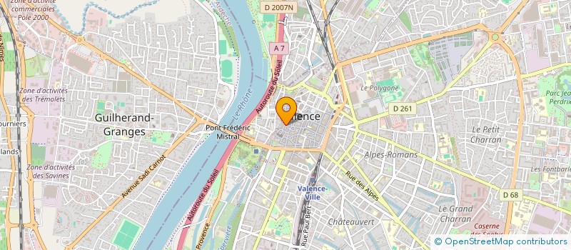 localisation de l'entreprise LMNP PEROLLERIE à VALENCE