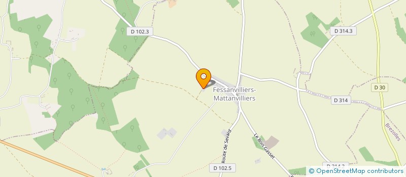 localisation de l'entreprise LMNP PERREAUX à FESSANVILLIERS-MATTANVILLIERS