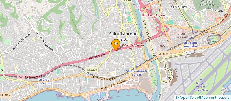 localisation de l'entreprise LMNP PETIOT à SAINT LAURENT DU VAR