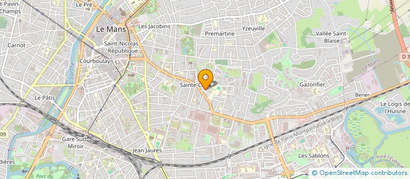 localisation de l'entreprise LMNP PETIT - LECOMTE  LE MANS