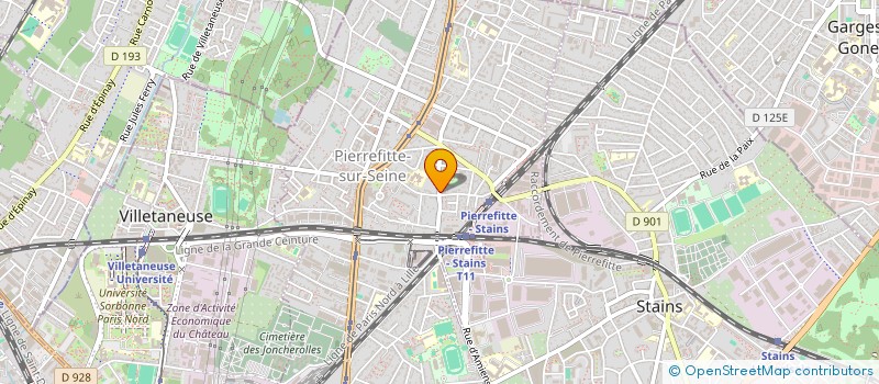localisation de l'entreprise LMNP PIERREFITTE  PIERREFITTE-SUR-SEINE