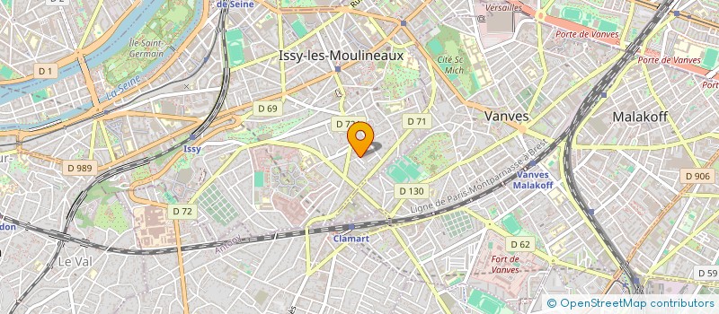 localisation de l'entreprise LMNP PINEL ROSSIGNOL à ISSY-LES-MOULINEAUX