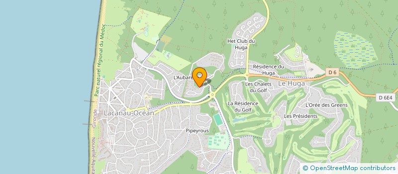 localisation de l'entreprise LMNP PIZZUTTI  LACANAU