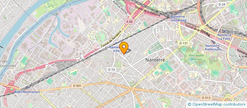 localisation de l'entreprise LMNP PONS ET DIEUDONNE  NANTERRE