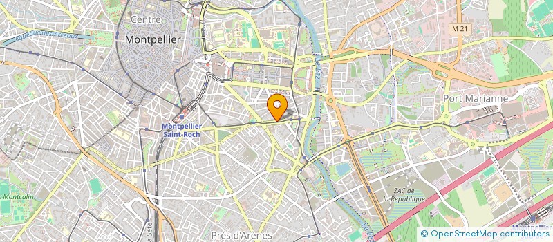 localisation de l'entreprise LMNP PONSONNAILLE MARTINEZ à MONTPELLIER