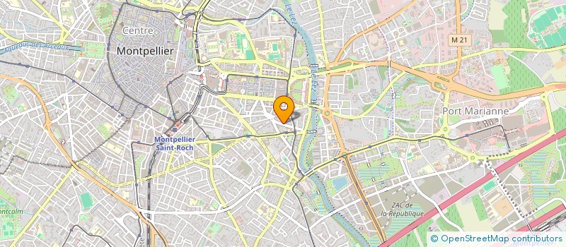 localisation de l'entreprise LMNP POULAIN à MONTPELLIER