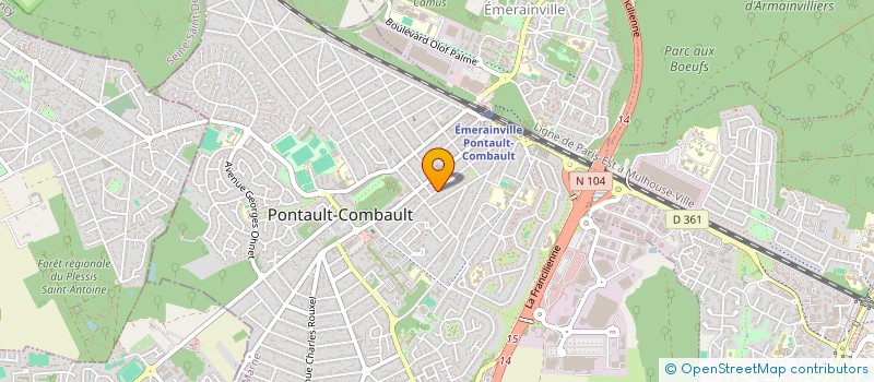 localisation de l'entreprise LMNP POUYAUD UZAN à PONTAULT-COMBAULT