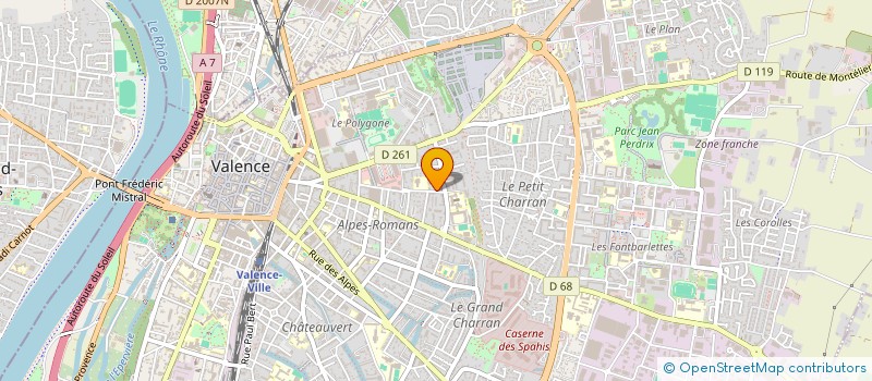 localisation de l'entreprise LMNP RAGEAU ELIAS VALENCE à VALENCE