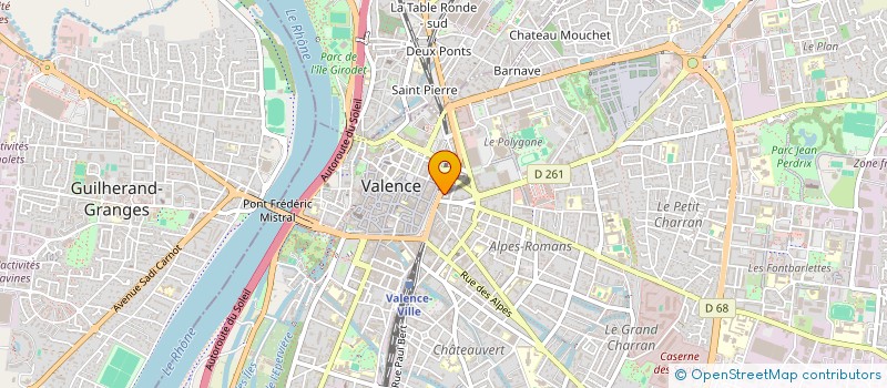 localisation de l'entreprise LMNP RAMASSAMY  VALENCE