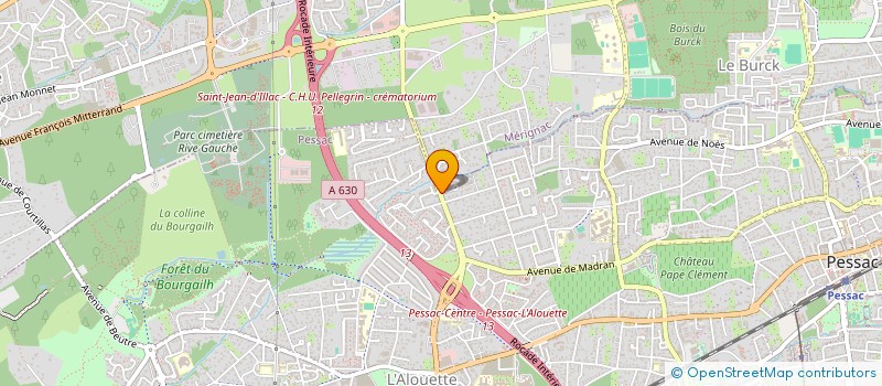 localisation de l'entreprise LMNP REGNER ET SOENEN à PESSAC