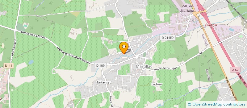 localisation de l'entreprise LMNP RICHARD LESCOUZERES  MARTILLAC