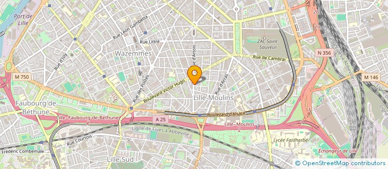 localisation de l'entreprise LMNP RICHEZ DARQUENNE à LILLE
