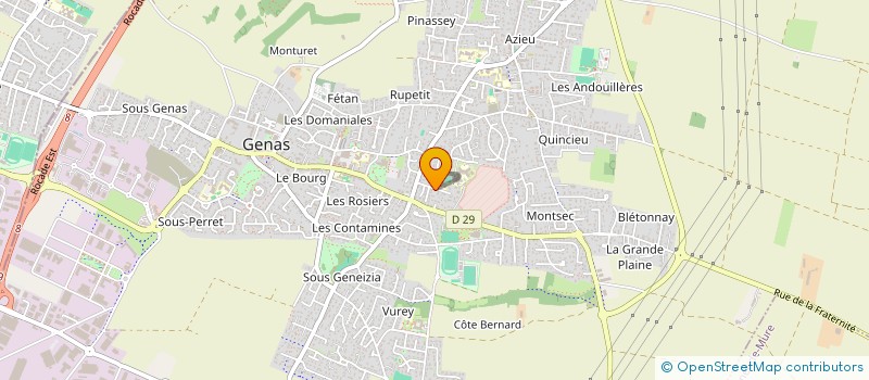 localisation de l'entreprise LMNP RIVERA  GENAS