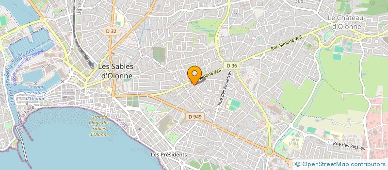 localisation de l'entreprise LMNP ROMAIN GARY  LES SABLES-D'OLONNE