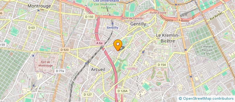 localisation de l'entreprise LMNP RUE DE FRAYSSE  GENTILLY