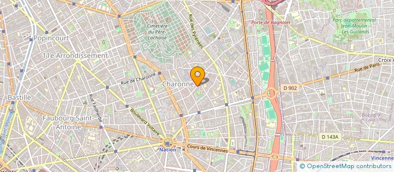 localisation de l'entreprise LMNP RUE DES VIGNOLES 75020  PARIS