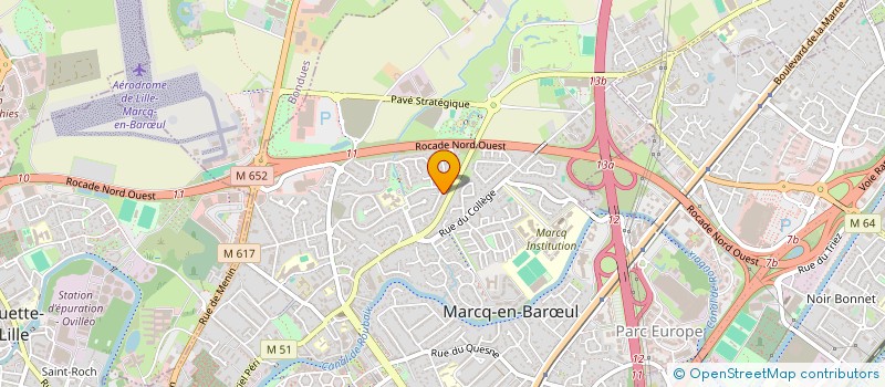localisation de l'entreprise LMNP RUYANT à MARCQ-EN-BARŒUL
