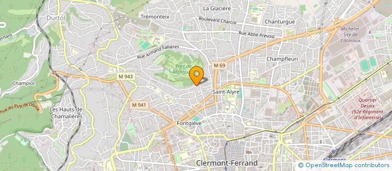 localisation de l'entreprise LMNP SAHUC SILLION  CLERMONT-FERRAND