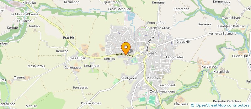 localisation de l'entreprise LMNP SALAUN-BLAS  PLOUVIEN