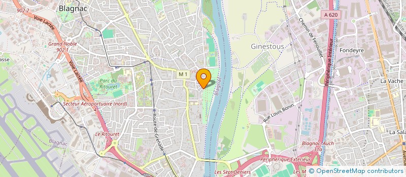 localisation de l'entreprise LMNP SALLANTIN  BLAGNAC