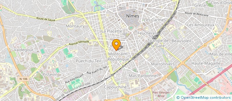 localisation de l'entreprise LMNP SALQUE-LEBERT  NIMES