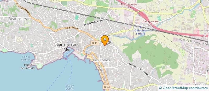 localisation de l'entreprise LMNP SANARY à SIX-FOURS-LES-PLAGES