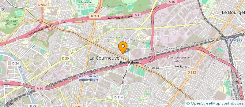 localisation de l'entreprise LMNP SELIE à LA COURNEUVE