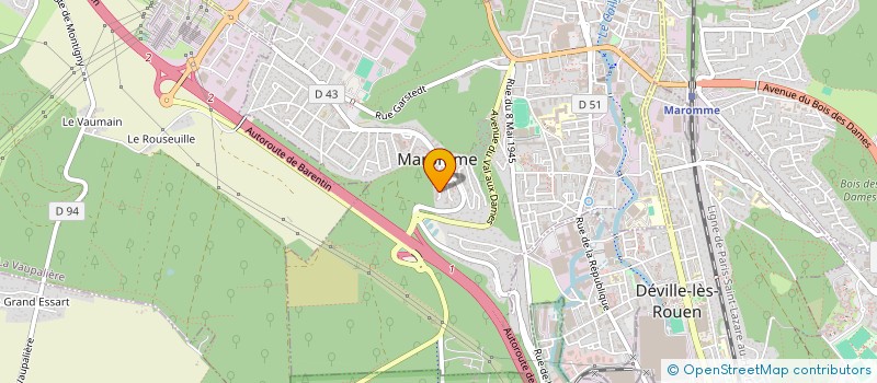 localisation de l'entreprise LMNP SIMONE DE BEAUVOIR  MAROMME