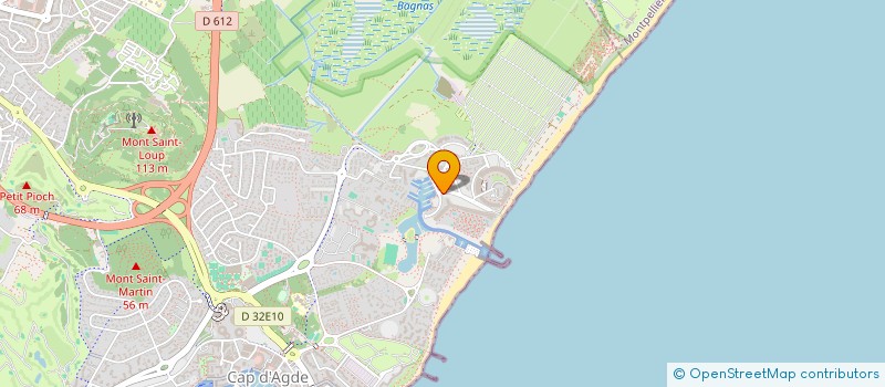 localisation de l'entreprise LMNP SOUS LE SOLEIL DU CAP à AGDE