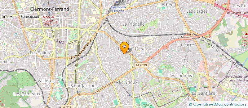 localisation de l'entreprise LMNP TEIXEIRA  CLERMONT-FERRAND