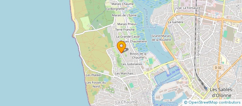 localisation de l'entreprise LMNP TINTIN ET TINTIN  LES SABLES D'OLONNE