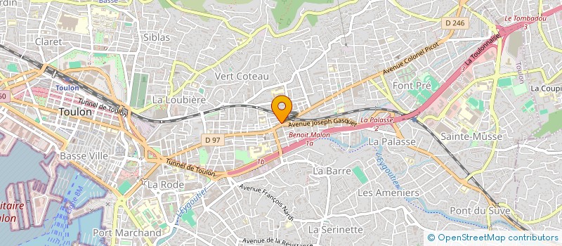 localisation de l'entreprise LMNP TOULON 643  TOULON