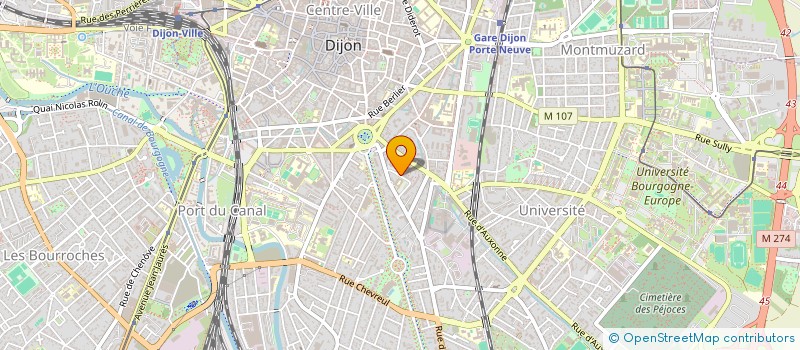 localisation de l'entreprise LMNP TOUSSAINT RUE M THIBERT  DIJON