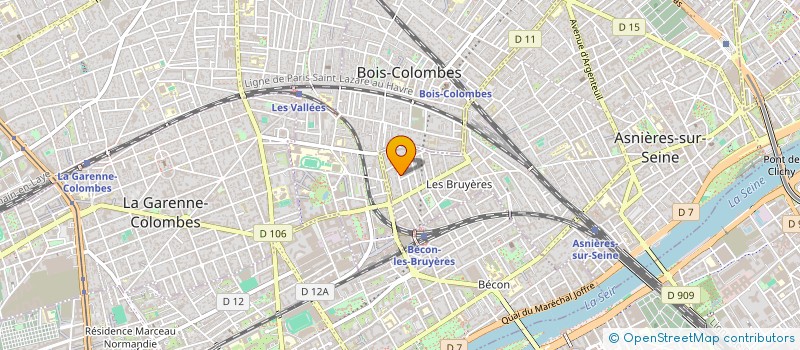 localisation de l'entreprise LMNP TRUFFAUT  ASNIERES-SUR-SEINE