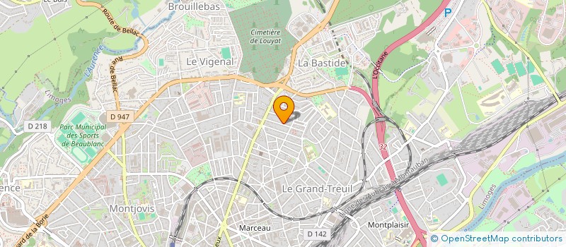 localisation de l'entreprise LMNP VALADAS MITTAUD à LIMOGES