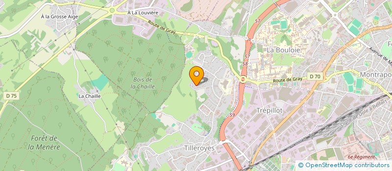 localisation de l'entreprise LMNP VIDAL MIRBEY  BESANCON