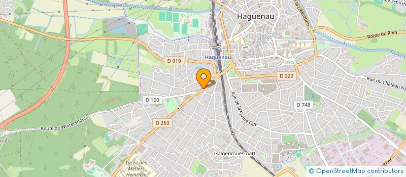 localisation de l'entreprise LMNP WEBER BURGGRAF  HAGUENAU