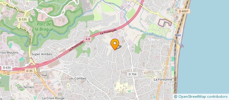 localisation de l'entreprise LMNP ZEMA ZEMA ZEMA  ANTIBES