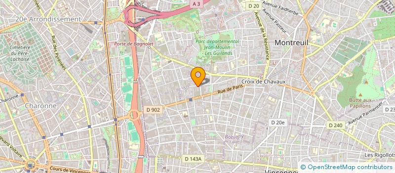 localisation de l'entreprise LMNT  MONTREUIL