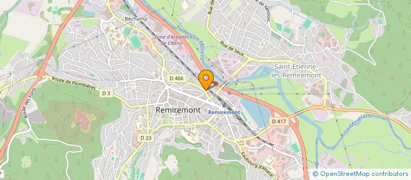 localisation de l'entreprise LMO  REMIREMONT